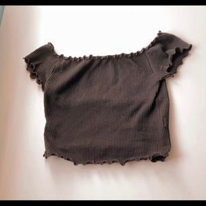 Aeropostale top! black and ribbed